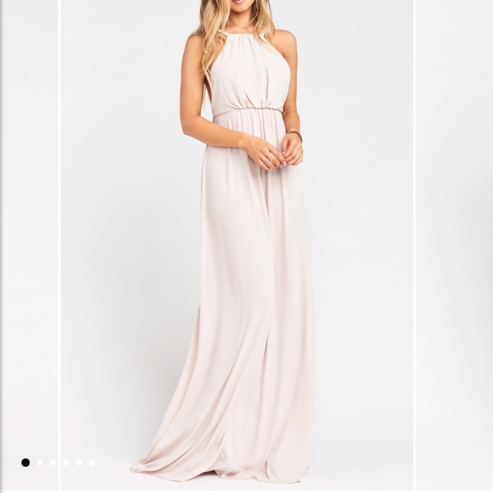 Show me your mumu Amanda maxi dress in blush